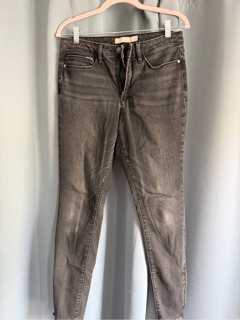 Athleta Washed Charcoal Skinny Jeans